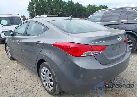 2013 Hyundai Elantra Gls from USA, damaged, VIN 5NPDH4AE5DH153705